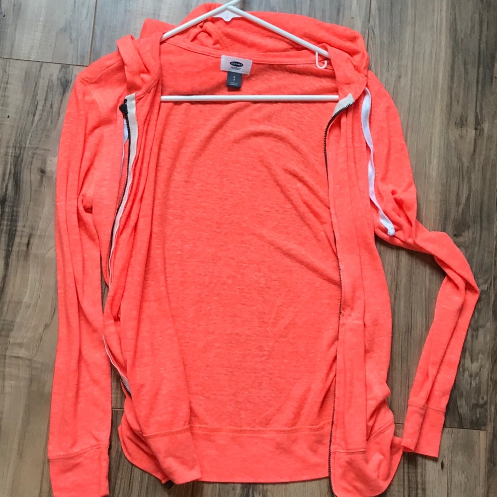 Neon orange jacket